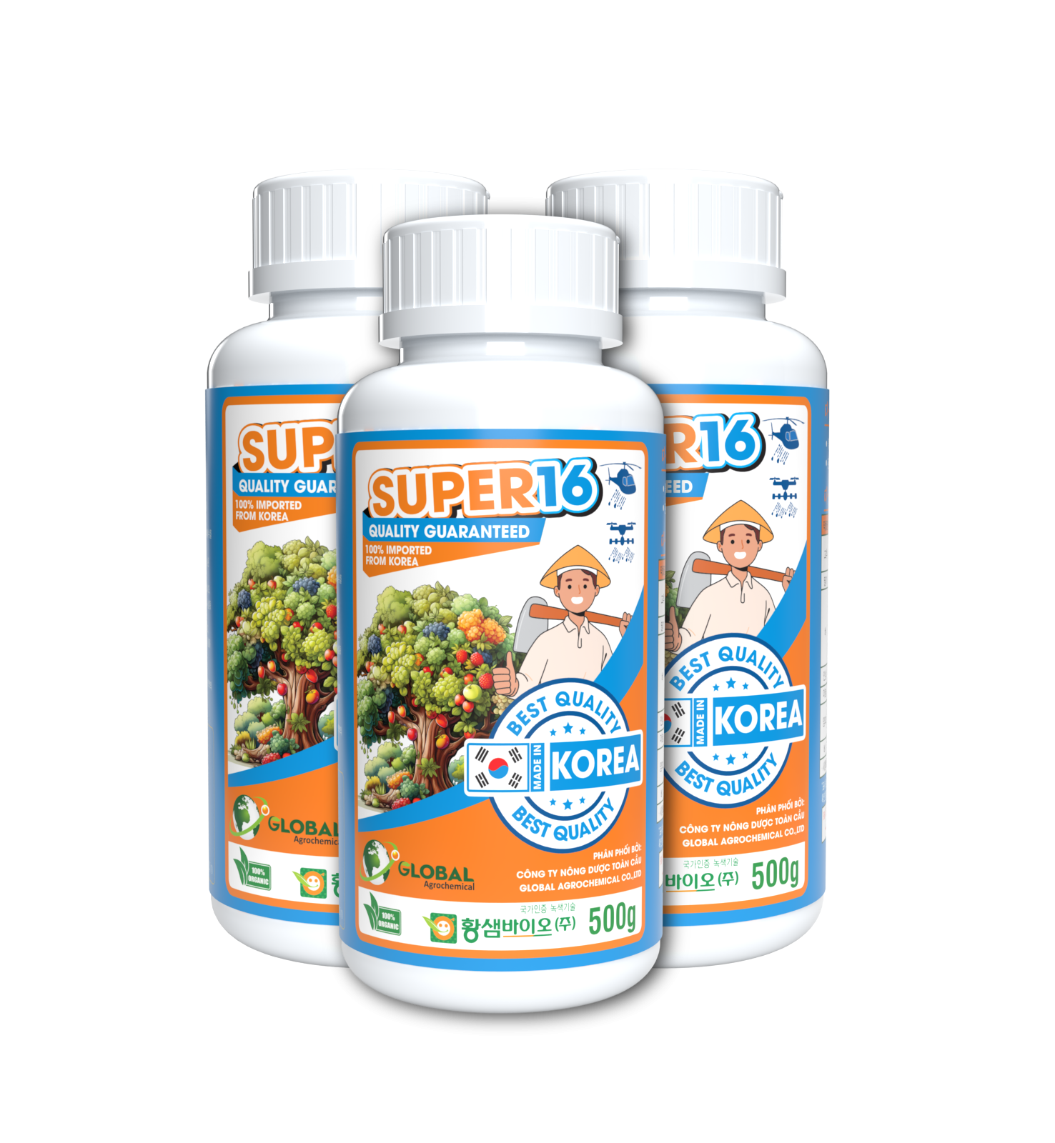 Chai LƯU HUỲNH HỮU CƠ SUPER 16 500G